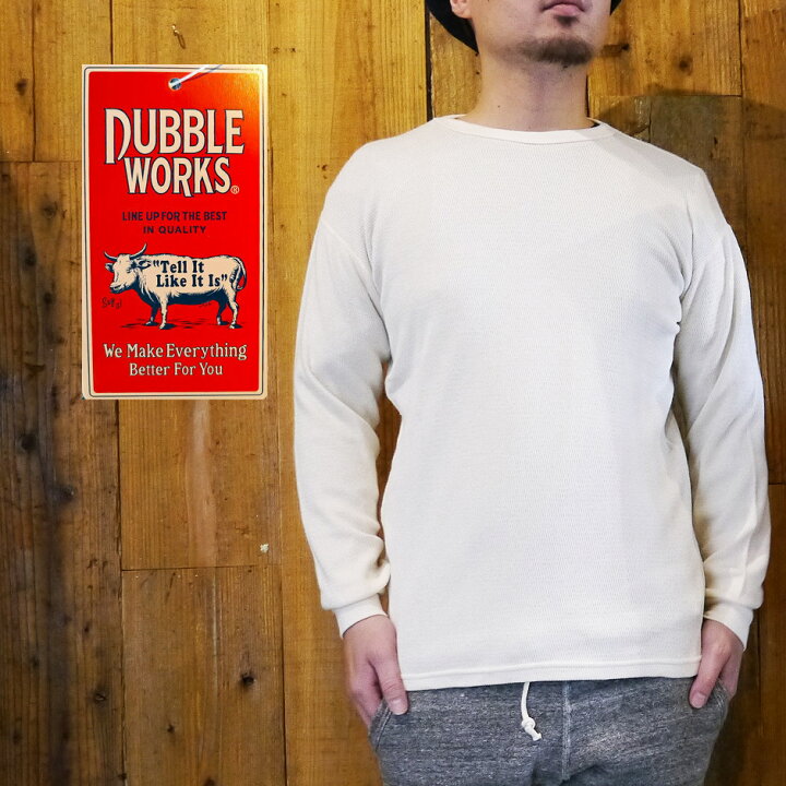 楽天市場】DUBBLE WORKS サーマル メンズ ワッフル ロンT サーマルT 