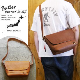 Butler Verner Sails レザーショルダーバッグ バトラーバーナーセイルズ 栃木レザー レザーショルダー 栃木 ショルダーバッグ ボディバッグ 斜め掛け 斜めがけバッグ コンパクト ミニマリスト