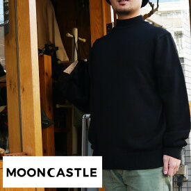 MOONCASTLE セーター モックネック ニット セーター ウール 100% 厚手 7G ハイネック ニット MC40 メンズ レディース ユニセックス 世田谷ベース