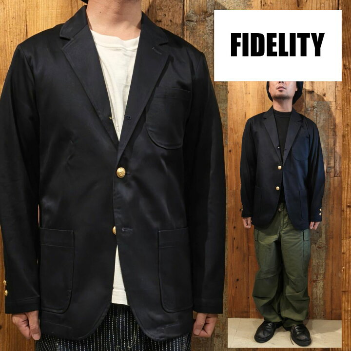 楽天市場】FIDELITY ブレザー 紺ブレ フィデリティ 金ボタン 
