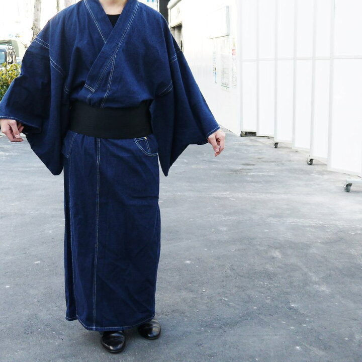 楽天市場 デニム浴衣 デニム着物 メンズ デニム着物 着物 和服 デニム 浴衣 リジッド デニム きもの Kimono 紳士 ゆかた インディゴ ジーンズ 紳士用 男 帯 キモノ 男性 羽織り ブーツ 作務衣 卒業式 入学式 成人式 かわいい おすすめ 人気 春 夏