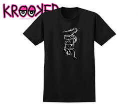 ☆KROOKED【クルキッド】VIPER T-SHIRTS BLACK Tシャツ ブラック 18642 [GONZ ゴンズ スケボー クルックド ] 10P05Sep15