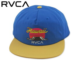 ☆RVCA【ルーカ】hot doggin snapback Bright Blue スナップバックキャップ ブライトブルー 18719 [メンズ レディース スケボー ニット帽]