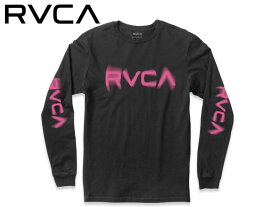 ☆RVCA【ルーカ】BLURS LONG SLEEVE T-SHIRTS BLACK ロングスリーブ ブラック 19009 [メンズ レディース スケボー ]
