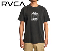 ☆RVCA【ルーカ】 TOPOGRAPHIC T-SHIRT BLACK ブラック Tシャツ 20290 [メンズ レディース スケボー ]