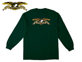 ☆ANTIHERO【アンタイヒーロー】EAGLE Longsleeve T-Shirt FOREST GREEN ロングスリーブ Tシャツ フォレストグリーン 19099[半袖 SKATE SK8 スケボー アンチヒーロー SUPREME]10P30Nov14