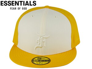 ��NEWERA�y�j���[�G���z59FIFTY FEAR OF GOD ESSENTIALS F LOGO WHITE/GOLD �t�B�A �I�u �S�b�h �G�b�Z���V�����Y �z���C�g/�S�[���h 20377 [�����Y ���f�B�[�X]