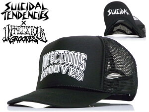 ��SUICIDAL TENDENCIES×INFECTIOUS GROOVES�y�X�[�T�C�_���E�e���f���V�[�Y×�C���t�F�N�V���X�E�O���[�u�z�_�u���l�[�� ���b�V���A�W���X�^�[�L���b�v�@FLIP-UP MESH CAP�@6784�@10593�@12482 20701�@21117�@21882