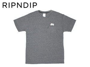 ��RIPNDIP�y���b�v���f�B�b�v�zLord Nermal Pocket Tee T-shirts Grey �|�P�b�g T�V���c �O���[ 15213 [CAT �L �l�R �X�P�{�[ SKATE SK8 �X�P�[�g�{�[�h]20825