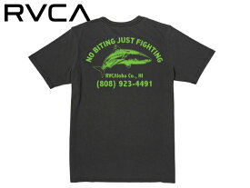 ☆RVCA【ルーカ】 NO BITING T-SHIRT BLACK ブラック Tシャツ 19680 [メンズ レディース スケボー ]