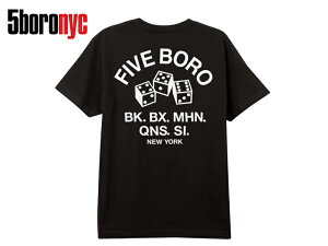��5BORO NYC�y�t�@�C�u�{���z4-5-6 DICE T-SHIRTS BLACK �@ �@�_�C�X T�V���c �u���b�N 19529 [�X�P�{�[ �X�P�[�g�{�[�h �����Y ���f�B�[�X]