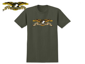 ☆ANTIHERO【アンタイヒーロー】EAGLE T-SHIRT MILITARY GREEM ミリタリーグリーン Tシャツ 18650【メール便対応】 [半袖 SKATE SK8 スケボー アンチヒーロー SUPREME]10P30Nov14