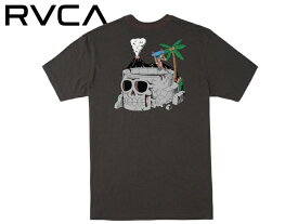 ☆RVCA【ルーカ】SKULL BOWL T-SHIRT PIRATE BLACK スカルボール ブラック Tシャツ 19681 [メンズ レディース スケボー ]