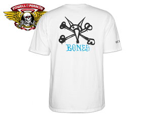POWELL PERALTA �p�E�G���E�y�����^ Rat Bones T-Shirts WHITE ���b�g�{�[���Y T�V���c �z���C�g 22663 19515[���� SKATE SK8 �X�P�{�[]