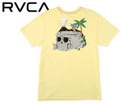 ☆RVCA【ルーカ】SKULL BOWL T-SHIRT DUSTY YELLOW スカルボール イエロー Tシャツ 19681 [メンズ レディース スケボー ]