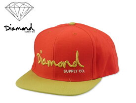 DIAMOND SUPPLY【ダイアモンド サプライ】 OG Script Snapback RED/TAN/WHITE スクリプトロゴ レッド/タン/ホワイト スナップバック 14249[2015 メンズ レディース]10P19Dec15