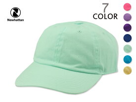 ☆NEWHATTAN【ニューハッタン】COTTON STONE WASHED CAP PASTEL コットン ウォッシュド キャップ パステル系 13382 20659