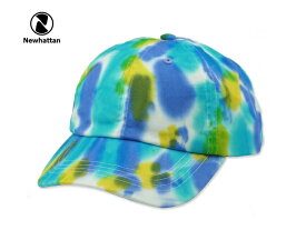 ☆NEWHATTAN【ニューハッタン】COTTON TIEDYE CAP H : SAX/BLUE/YELLOW コットン タイダイ キャップ サックス/ブルー/イエロー 14447 [2016 メンズ レディース]　10P07Nov15