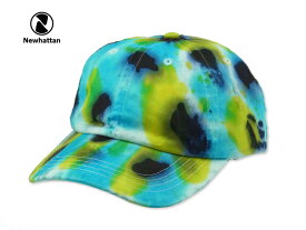 ☆NEWHATTAN【ニューハッタン】COTTON TIEDYE CAP C : NAVY/YELLOW/SAX コットン タイダイ キャップ ネイビー/イエロー/サックス 14447 [2016 メンズ レディース]　10P07Nov15