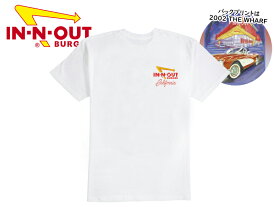 ☆IN-N-OUT BURGER 【イン・アウト・バーガー】2002 THE WHARF T-SHIRT WHITE Tシャツ ホワイト 20649 [メンズ レディース カルフォルニア]