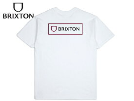 ☆BRIXTON【ブリクストン】ALPHA BLOCK T-SHIRTS WHITE Tシャツ ホワイト 19670 [SKATE SK8 スケボー スケーター]P23Jan16