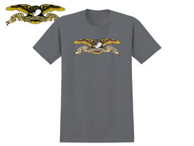 ANTIHERO アンタイヒーロー EAGLE T-SHIRT CHARCOAL イーグル チャコール Tシャツ 20874 [半袖 SKATE SK8 スケボー アンチヒーロー SUPREME]