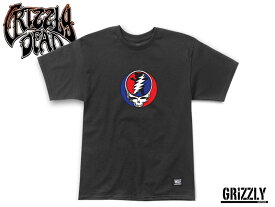 ☆GRIZZLY X GRATEFUL DEAD 【グリズリーグ×グレイトフル・デッド】GRIZZLY DEAD TEE BLACK Tシャツ ブラック 16128 [メンズ レディース]