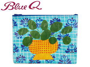 Blue Q u[L[ PRETTY PLANT ZIPPER POUCH Wbp[|[` 20963 [σ|[` A5AJ 킢 ̓  v[g]