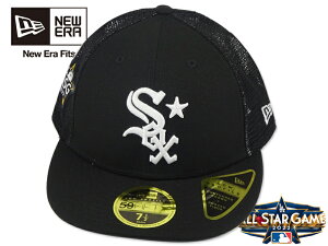 NEWERA【ニューエラ】59FIFTY LOW PROFILE MLB ALLSTAR GAME 2022 PATCH CHICAGO WHITE SOX BLACK オールスターゲーム パッチ シカゴ ホワイトソックス ブラック メジャーリーグ20523