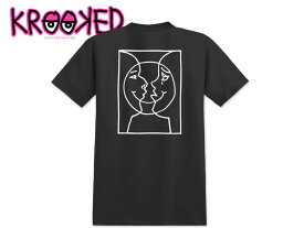 KROOKED クルキッド MOONSMILE RAW T-SHIRTS BLACK Tシャツ ブラック 20865 [GONZ ゴンズ スケボー クルックド] 10P05Sep15