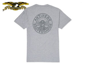 ANTIHERO �A���^�C�q�[���[ BASIC STAY READY S/S POCKET TEE ATHLETIC HEATHER/GREY T�V���c �A�X���`�b�N�w�U�[/�O���[ 20876 [���� SKATE SK8 �X�P�{�[ �A���`�q�[���[]