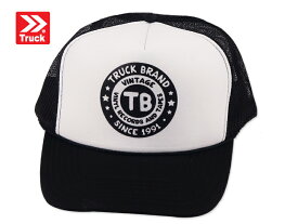 TRUCK BRAND【トラックブランド】VINYL S30 BLACK/WHITE メッシュキャップ ブラック/ホワイト 21136 [SNAPBACK スナップバック アメカジ 帽子 メンズ レディース]21618