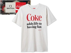 BRIXTON×COCA-COLA ブリクストン×コカ・コーラ HAVING FUN SS T-SHIRTS WHITE ハブファン Tシャツ ホワイト 20910
