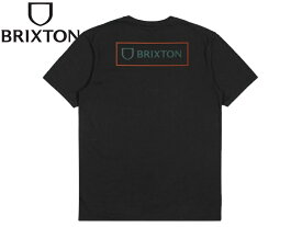 BRIXTON ブリクストン ALPHA BLOCK T-SHIRTS BLACK アルファブロック Tシャツ ブラック 21038 [SKATE SK8 スケボー スケーター]