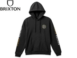 BRIXTON �u���N�X�g�� CREST HOOD BLACK/ANTELOPE/WHITE �p�[�J�[ �u���b�N/�A���e���[�v/�z���C�g 21381 [�t�[�f�B�[ SKATE �X�P�{�[]