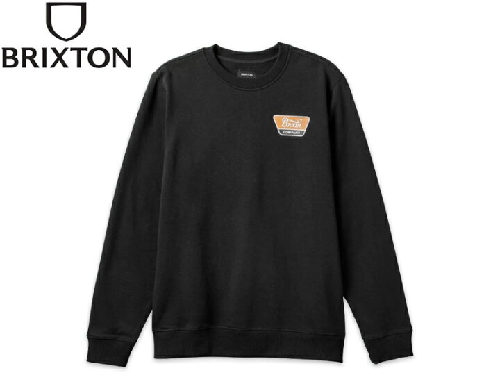 楽天市場】BRIXTON ブリクストン LINWOOD CREW BLACK/GOLDEN BROWN 