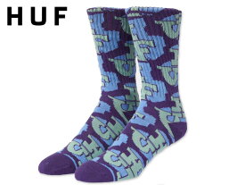 HUF ハフ MOREX CREW SOCKS PURPLE ソックス パープル 21561 [スケボー スケートボード メンズ レディース]