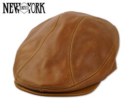 NEWYORK HAT ニューヨークハット #9214　Vintage Leather 1900 RUST ヴィンテージレザー ラスト 18546 20599[MADE IN USA]　21139