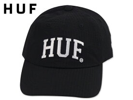 HUF ハフ ARCH LOGO CURVE VISOR BLACK アーチ カーブバイザー キャップ ブラック 21080 [スケボー スケートボード メンズ レディース]