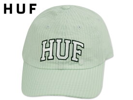 HUF ハフ ARCH LOGO CURVE VISOR SMOKE GREEN アーチ カーブバイザー キャップ スモークグリーン 21080 [スケボー スケートボード メンズ レディース]