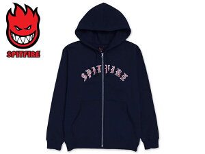 SPITFIRE �X�s�b�g�t�@�C���[ OLD E EMB ZIP HOOD NAVY �I�[���h �W�b�v�t�[�h �l�C�r�[ 21416 [�p�[�J�[ SKATE SK8 �X�P�{�[]