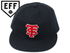 EBBETS FIELD FLANNELS �G�x�b�c�t�B�[���h�t�����l���Y COTTON BALLCAP TOKIO SENATORS 1937 BLACK �R�b�g�� �{�[���L���b�v �u���b�N 21356