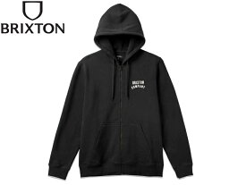 BRIXTON ブリクストン WOODBURN FULL ZIP HOOD BLACK パーカー ブラック 21382 [フーディー SKATE スケボー]