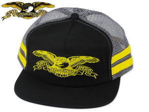 ANTIHERO �A���^�C�q�[���[ BASIC EAGLE TRUCKER BLACK/YELLOW ���b�V���L���b�v �u���b�N/�C�G���[ 22874