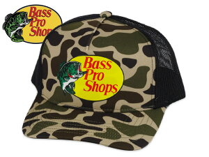 Bass Pro Shops �o�X�v���V���b�v�X PRINTED MESH TRUCKER CAP CAMO ���b�V���g���b�J�[�L���b�v �J�� 22923[���� �����Y ���f�B�[�X]