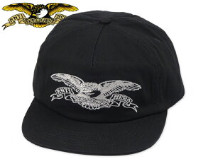ANTIHERO �A���^�C�q�[���[ BASIC EAGLE SNAPBACK BLACK/GREY �L���b�v �u���b�N/�O���[ 22655