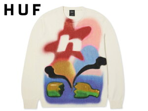 HUF �n�t SOFT FOCUS CREWNECK SWEATER MULTI �\�t�g�t�H�[�J�X�N���[�l�b�N �Z�[�^�[ �}���` 22625�y���z