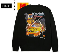 HUF×KODAK �n�t×�R�_�b�N RIDE THE LIGHTNING CREWNECK BLACK �N���[�l�b�N �u���b�N 22545 [�����Y ���f�B�[�X]