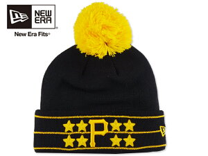NEWERA �j���[�G�� MLB BATTING PRACTICE POMPOM BEANIE PITTSBURGH PIRATES BLACK/YELLOW �|���|���j�b�g �s�b�c�o�[�O �p�C���[�c �u���b�N/�C�G���[ 22575 [�����Y ���f�B�[�X �r�[�j�[]�y���z