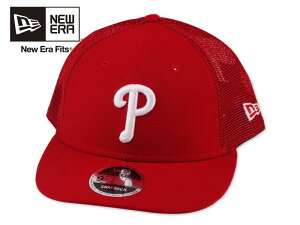 NEWERA �j���[�G�� 9FIFTY LOW PROFILE POLY TRUCKER CAP PHILADELPHIA PHILLIES RED ���b�V���L���b�v �t�B���f���t�B�A �t�B���[�Y ���b�h ���W���[���[�O 22898